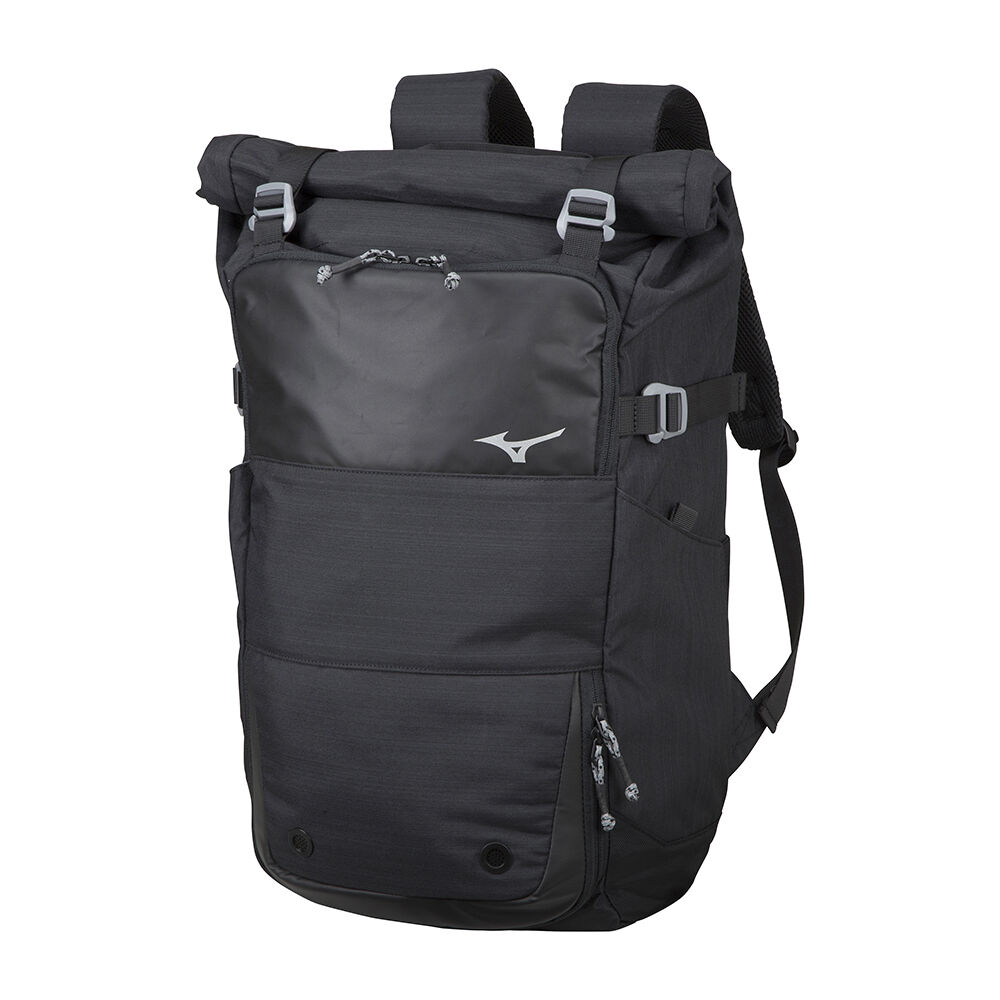 Bolsa Mizuno Style (28L) Hombre Negras Baratas GNJW-43210